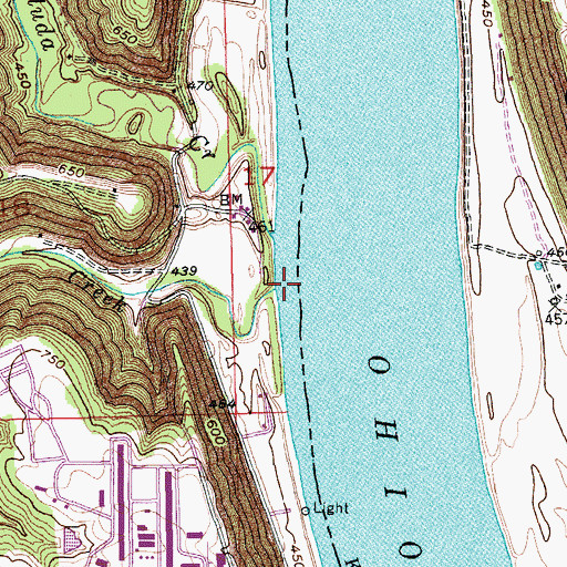 Topographic Map of Little Saluda Creek, IN