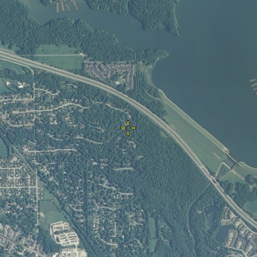 Aerial/Satellite Image of Log Run, IN
