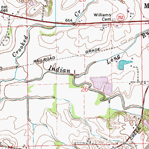 Topographic Map of Long Run, IN