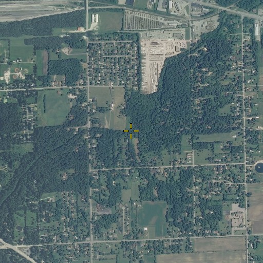 Aerial/Satellite Image of Lowell Branch, IN