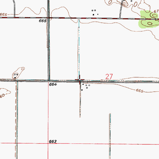 Topographic Map of Lyon Ditch, IN