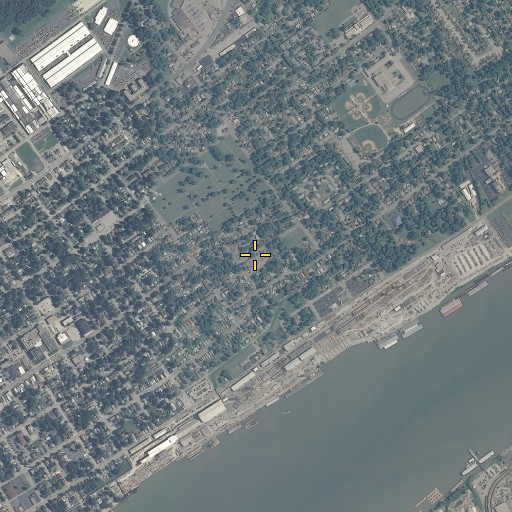 Aerial/Satellite Image of Maple Elementary School, IN