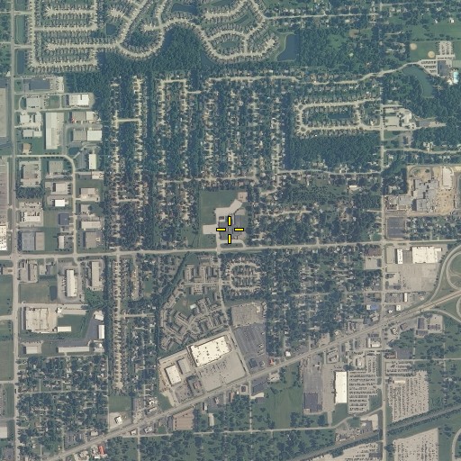 Aerial/Satellite Image of McClelland Elementary School, IN