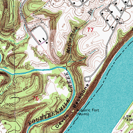 Topographic Map of McCormick Brook, IN