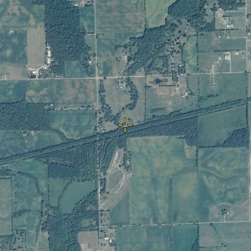 Aerial/Satellite Image of Mount Lawn Brook, IN