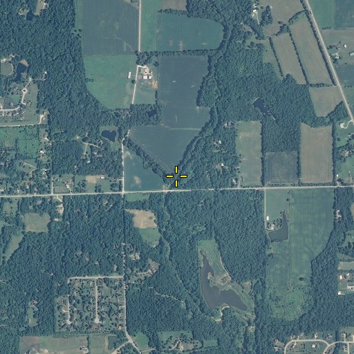 Aerial/Satellite Image of Mounts Run, IN