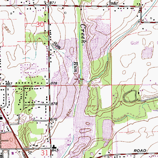 Topographic Map of Nelson Brook, IN