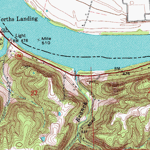 Topographic Map of North Branch, IN