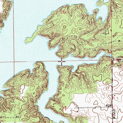 Topographic Map of North Fork Fall Creek, IN