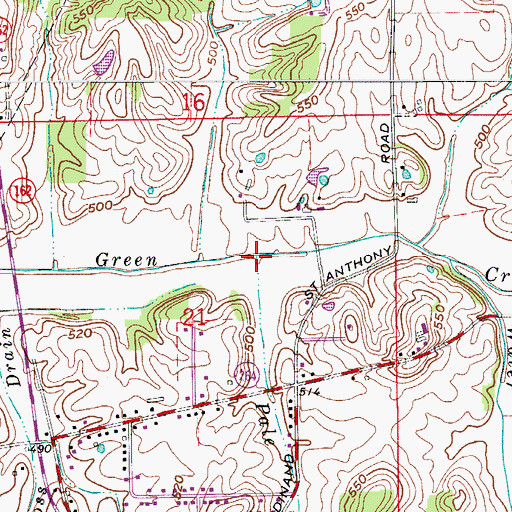 Topographic Map of Pale Run, IN