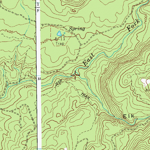 Topographic Map of Elk Canyon, AZ
