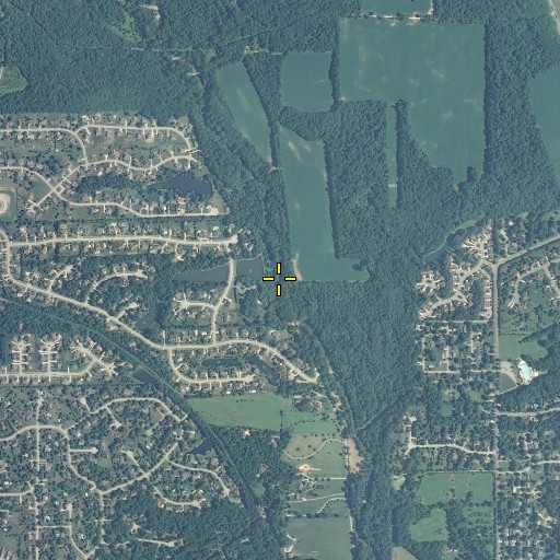 Aerial/Satellite Image of Pee Wee Creek, IN