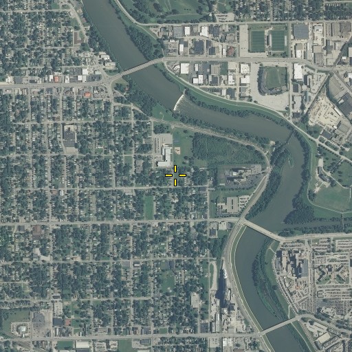 Aerial/Satellite Image of Philips School Number 63, IN