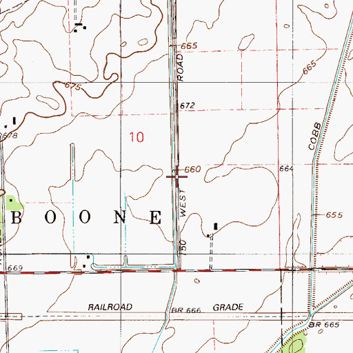 Topographic Map of Phillips Ditch, IN