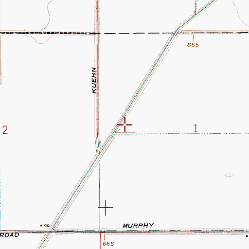 Topographic Map of Pitner Ditch, IN