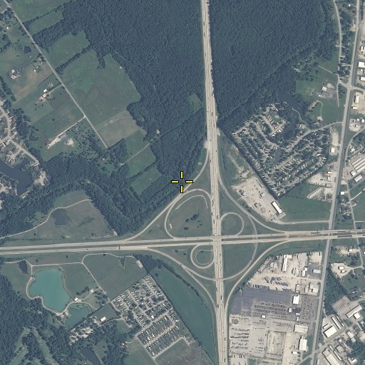 Aerial/Satellite Image of Plum Run, IN
