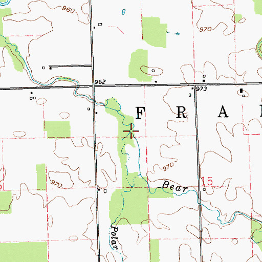 Topographic Map of Polar Run, IN