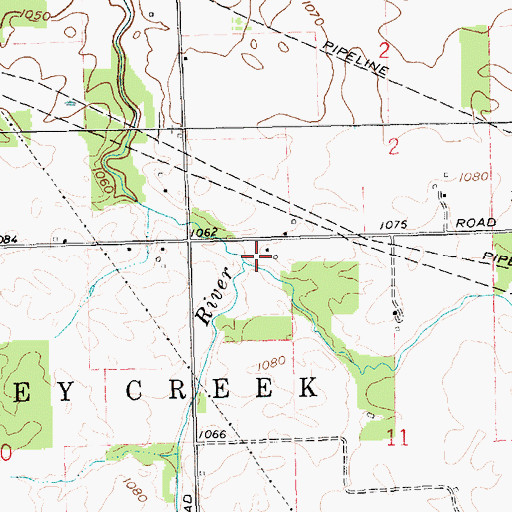 Topographic Map of Poplar Run, IN