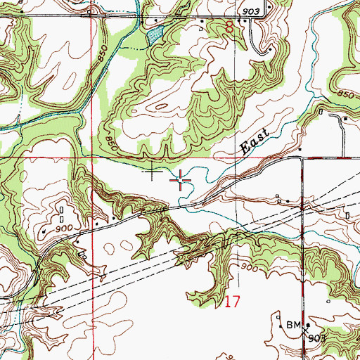 Topographic Map of Ramp Run, IN