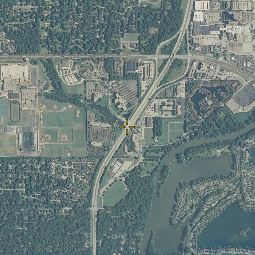 Aerial/Satellite Image of Ream Creek, IN