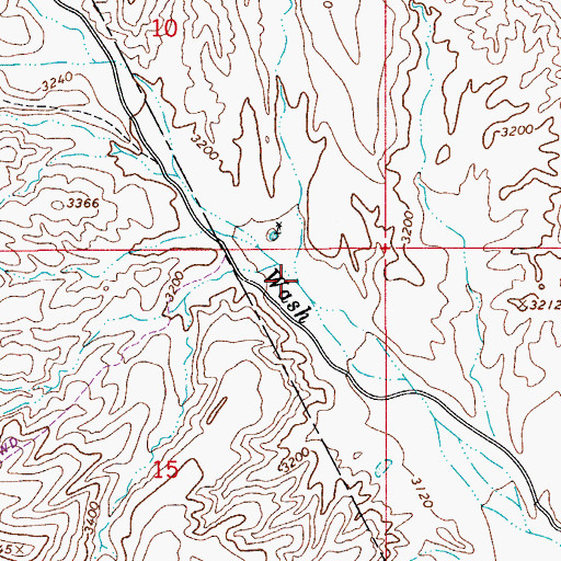 Topographic Map of Stone Cabin Wash, AZ