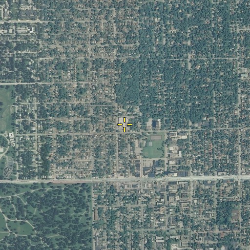 Aerial/Satellite Image of James Whitcomb Riley Elementary School, IN