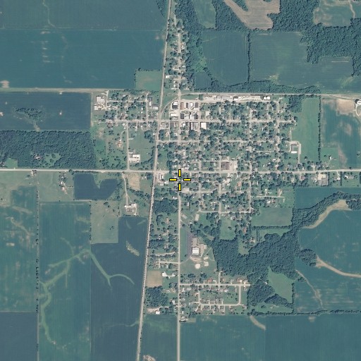 Aerial/Satellite Image of Roachdale, IN
