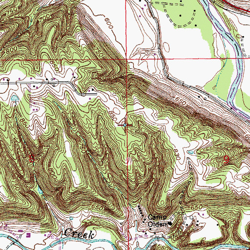 Topographic Map of Lake Roseanna, IN