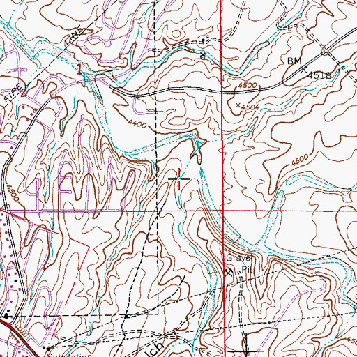 Topographic Map of Emerald Gulch, AZ