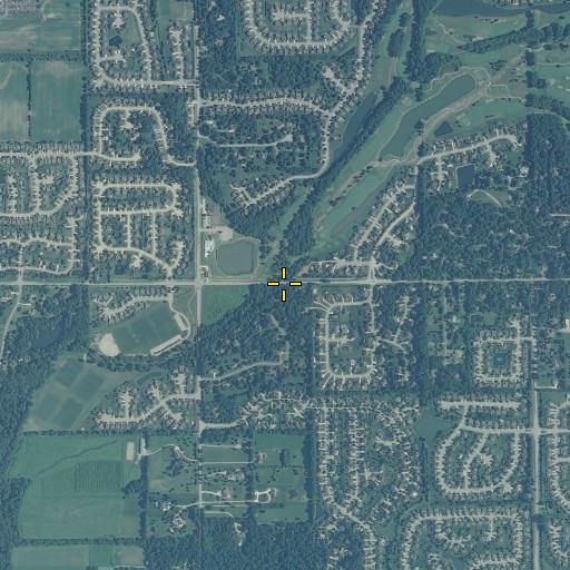 Aerial/Satellite Image of Sand Creek, IN
