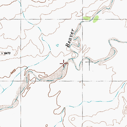 Topographic Map of Seven Springs Wash, AZ