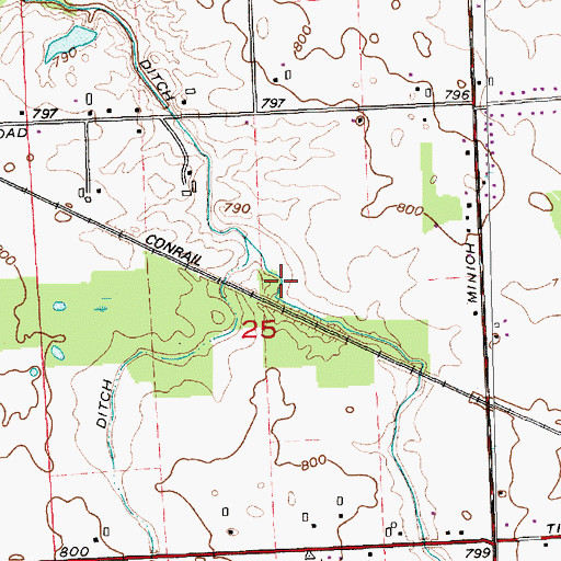 Topographic Map of Schmidt Ditch, IN