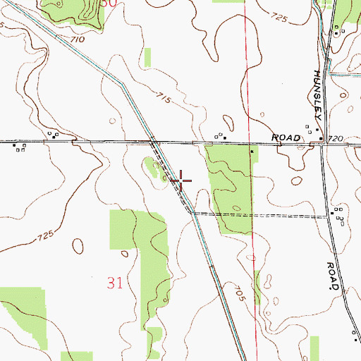 Topographic Map of Sheldon Arm, IN