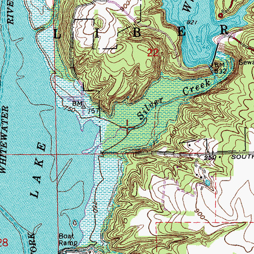Topographic Map of Silver Creek, IN