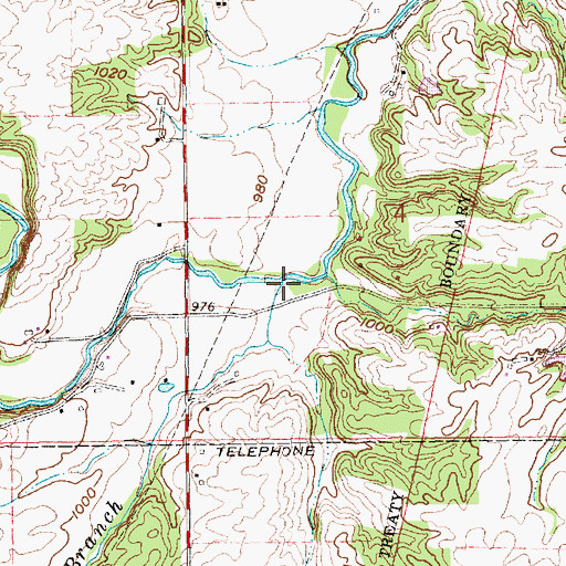 Topographic Map of Simple Branch, IN