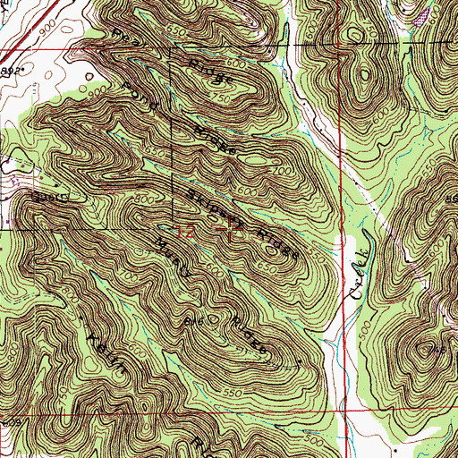 Topographic Map of Skipsey Ridge, IN