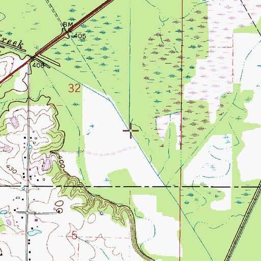 Topographic Map of Smith Fork, IN