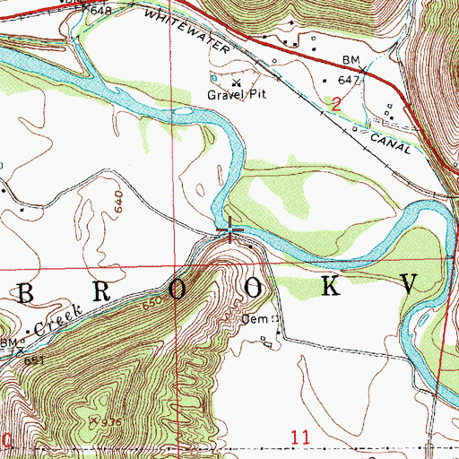 Topographic Map of Snail Creek, IN