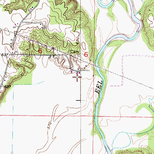 Topographic Map of Son Run, IN