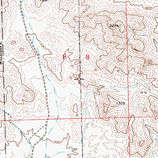 Topographic Map of Yucca Mine, AZ