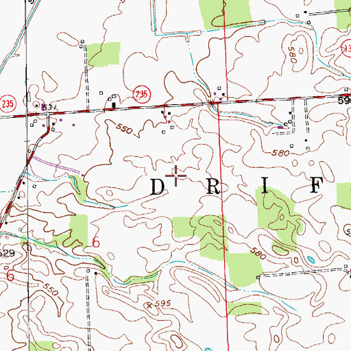 Topographic Map of Stockwisch Ditch, IN