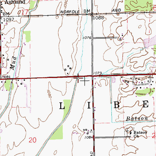 Topographic Map of Stone Branch, IN