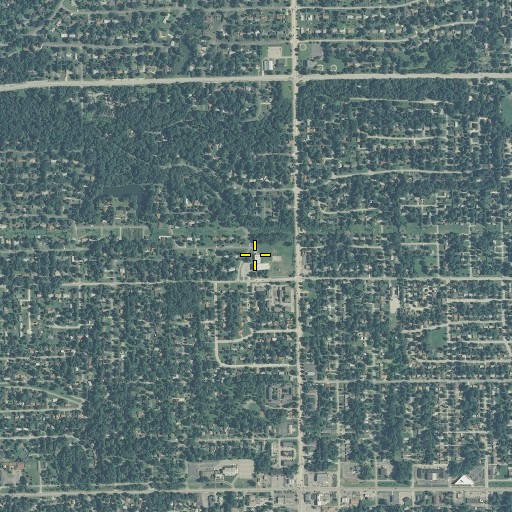 Aerial/Satellite Image of Floro Torrence Elementary School, IN