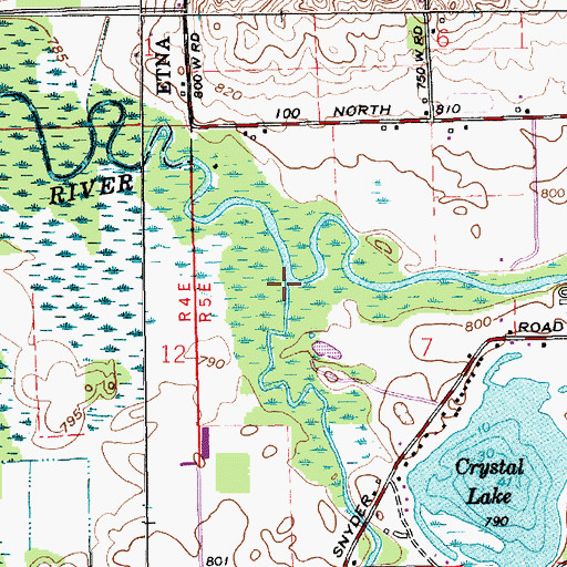 Topographic Map of Trail Creek, IN