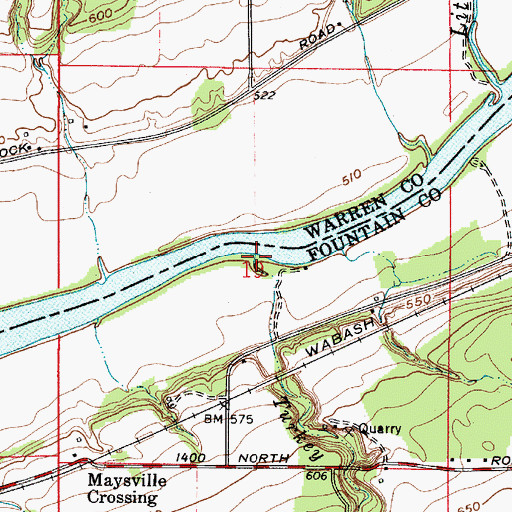 Topographic Map of Turkey Run, IN