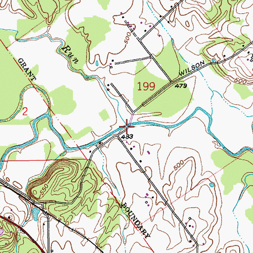 Topographic Map of Turkey Run, IN