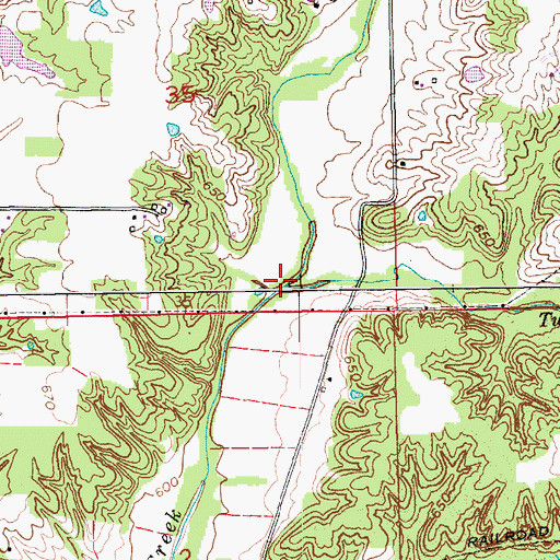 Topographic Map of Twomile Creek, IN