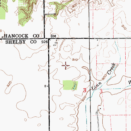 Topographic Map of Union Church, IN