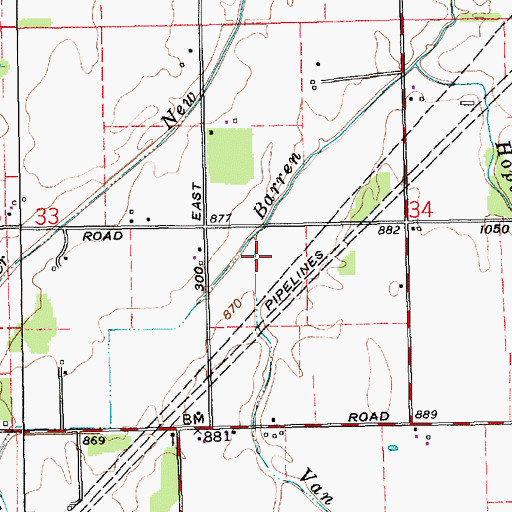Topographic Map of Van Run, IN
