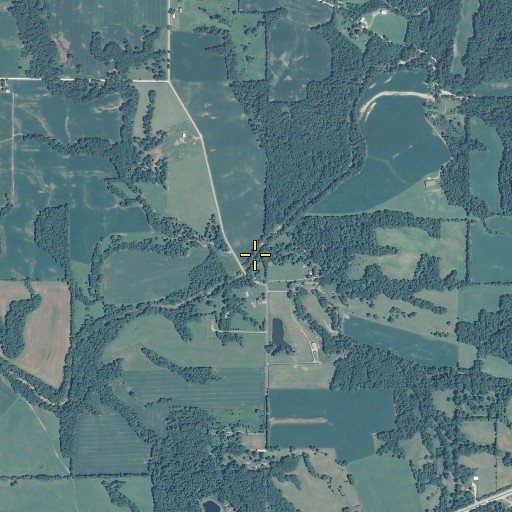 Aerial/Satellite Image of Wallace Branch, IN